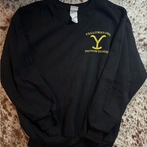 Embroidered Yellowstone crew